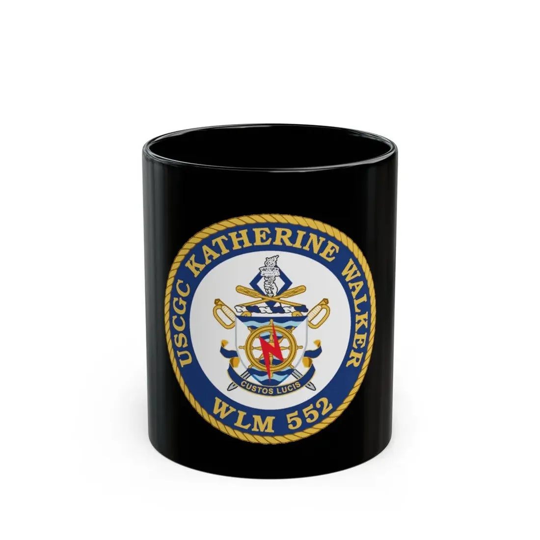 USCGC Kathrine Walker WLM 552 (U.S. Coast Guard) Black Coffee Mug 11oz - Go Mug Yourself