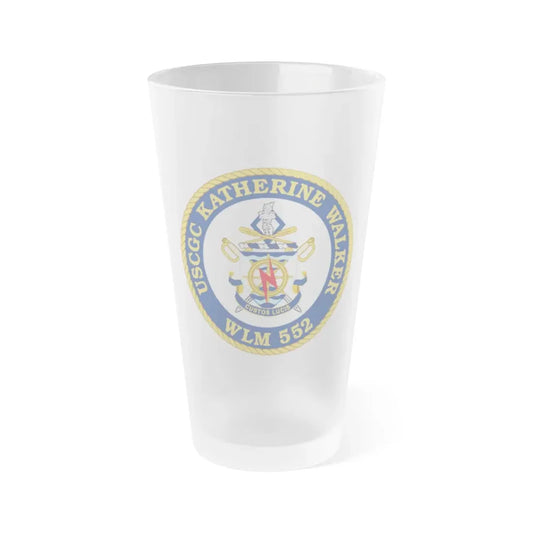 USCGC Kathrine Walker WLM 552 (U.S. Coast Guard) Frosted Pint Glass 16oz Default Title - Go Mug Yourself