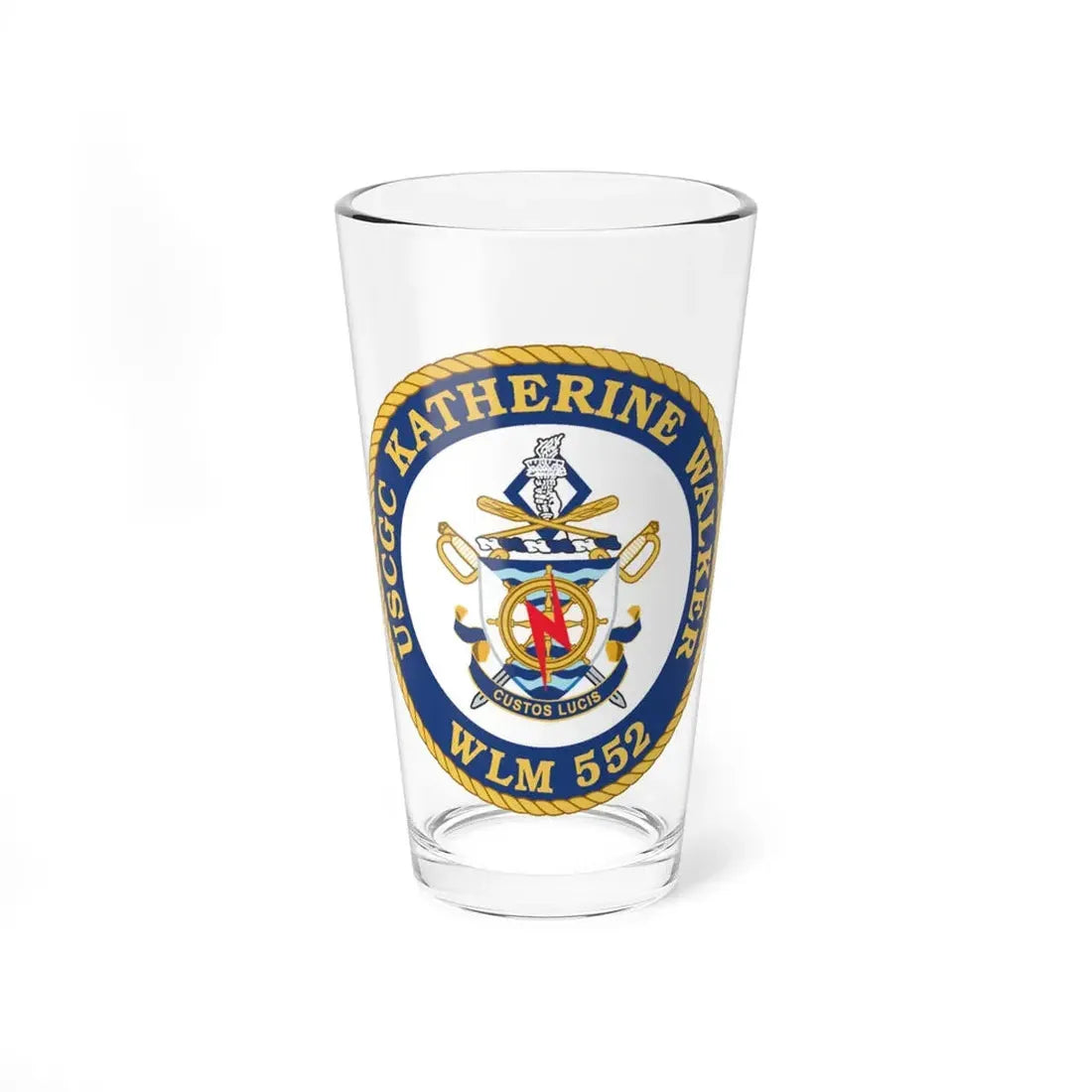 USCGC Kathrine Walker WLM 552 (U.S. Coast Guard) Pint Glass 16oz 16oz - Go Mug Yourself