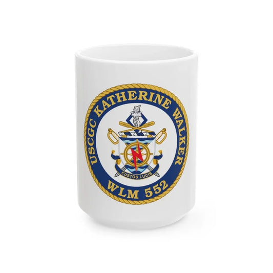 USCGC Kathrine Walker WLM 552 (U.S. Coast Guard) White Coffee Mug 15oz - Go Mug Yourself