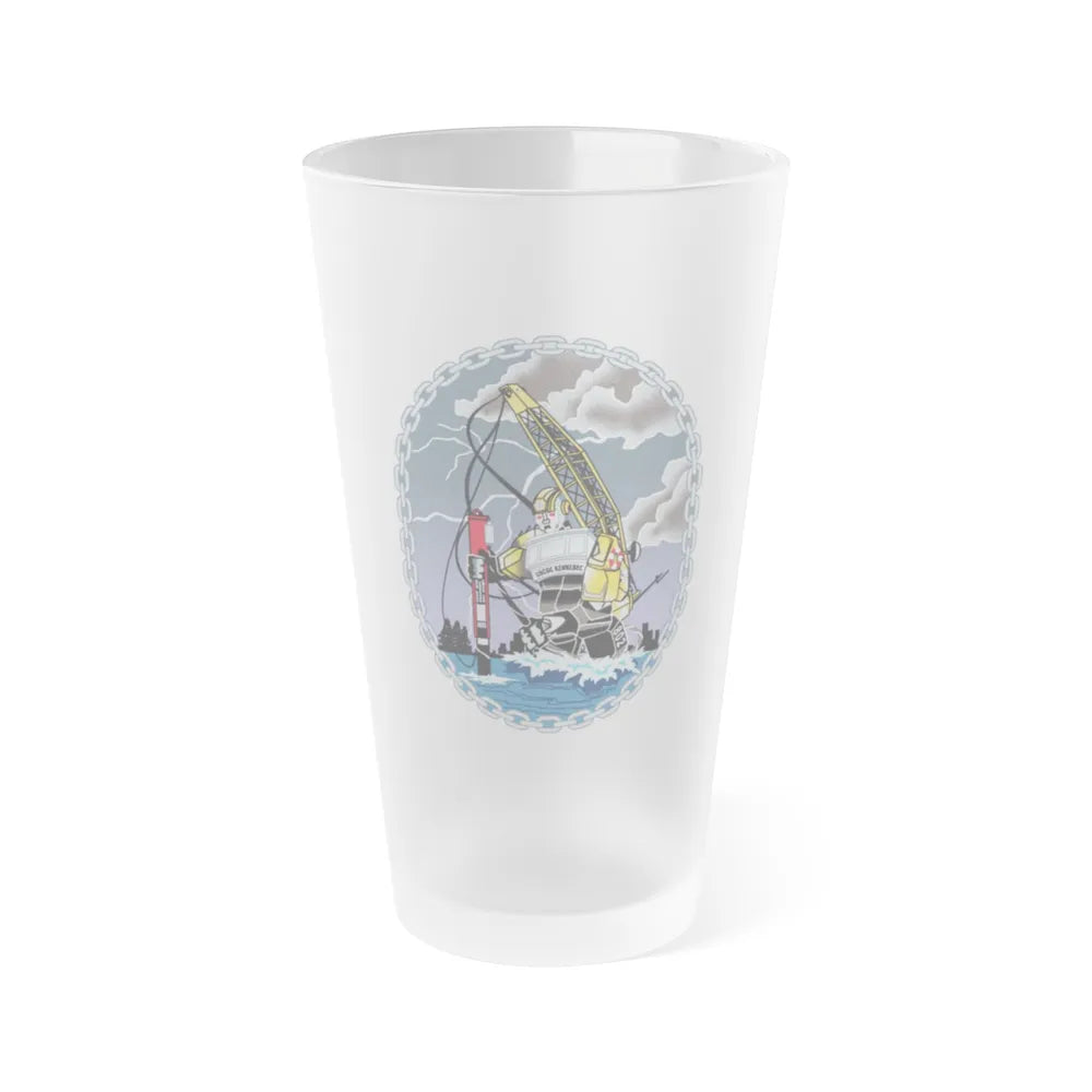 USCGC KENNEBEC (U.S. Coast Guard) Frosted Pint Glass 16oz-Go Mug Yourself