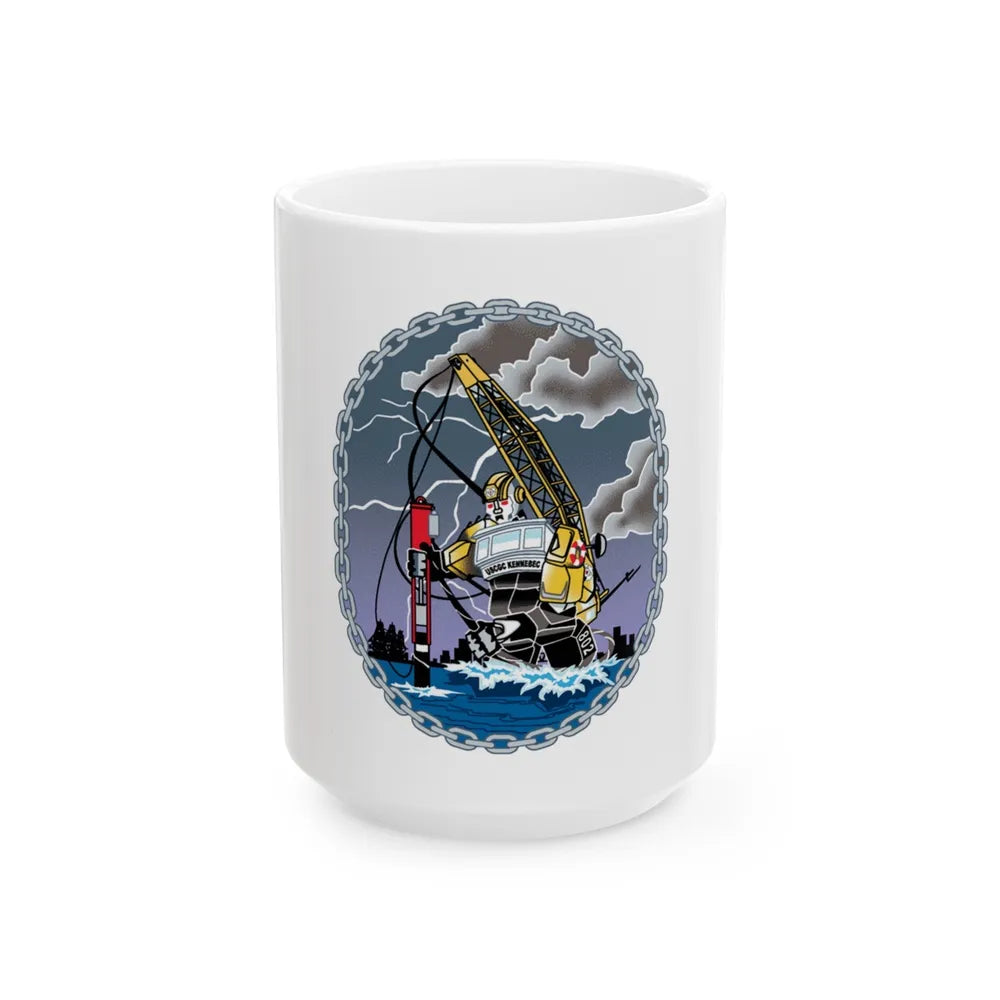 USCGC KENNEBEC (U.S. Coast Guard) White Coffee Mug-15oz-Go Mug Yourself