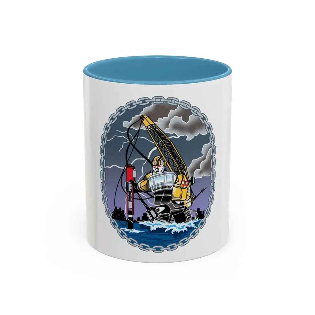 USCGC KENNEBEC (U.S. Coast Guard) Accent Coffee Mug 11oz Light Blue - Go Mug Yourself