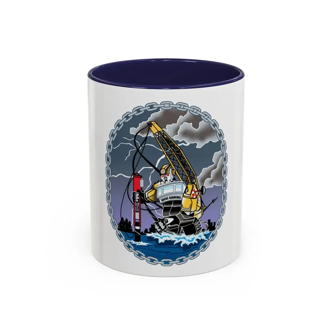 USCGC KENNEBEC (U.S. Coast Guard) Accent Coffee Mug 11oz Navy - Go Mug Yourself