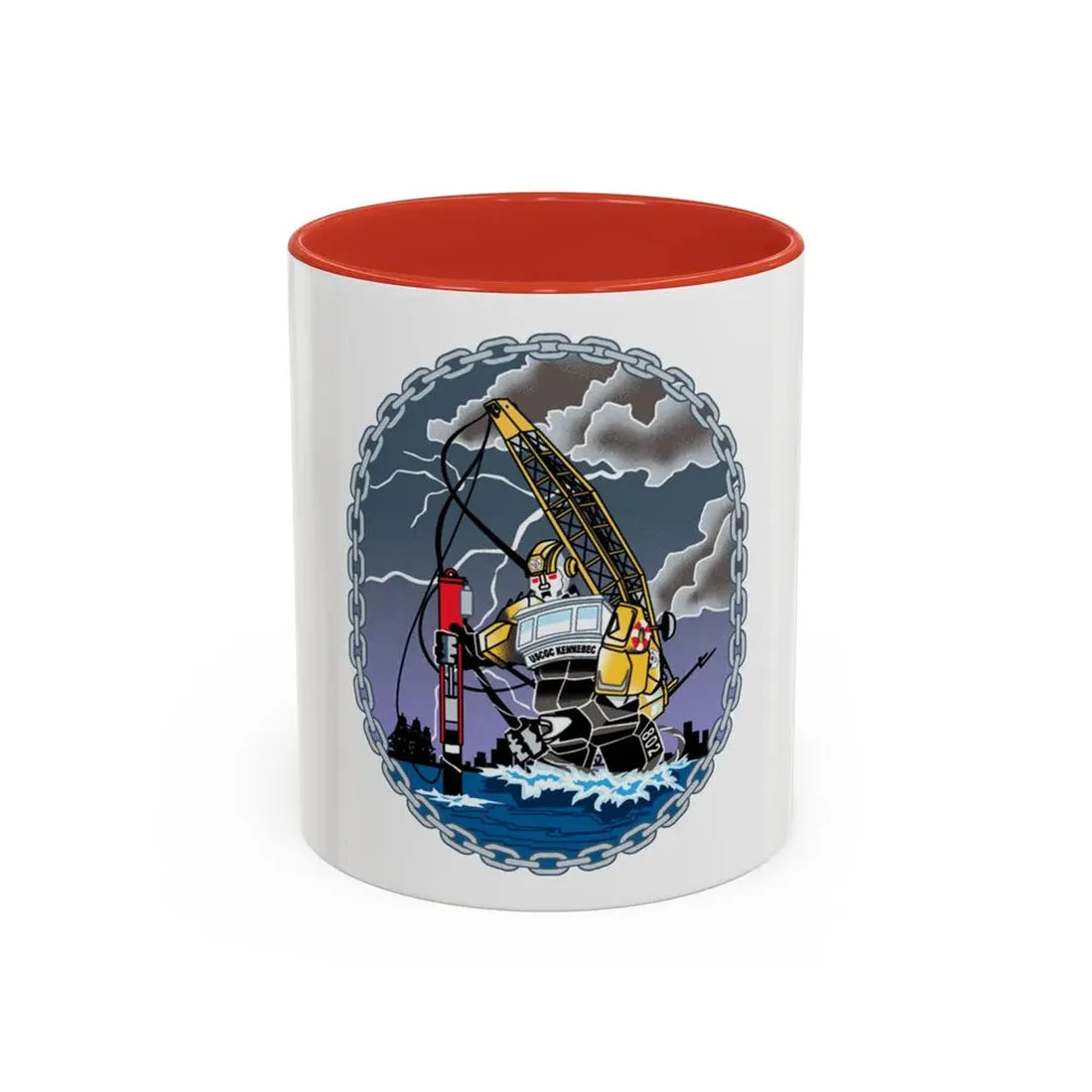 USCGC KENNEBEC (U.S. Coast Guard) Accent Coffee Mug 11oz Red - Go Mug Yourself