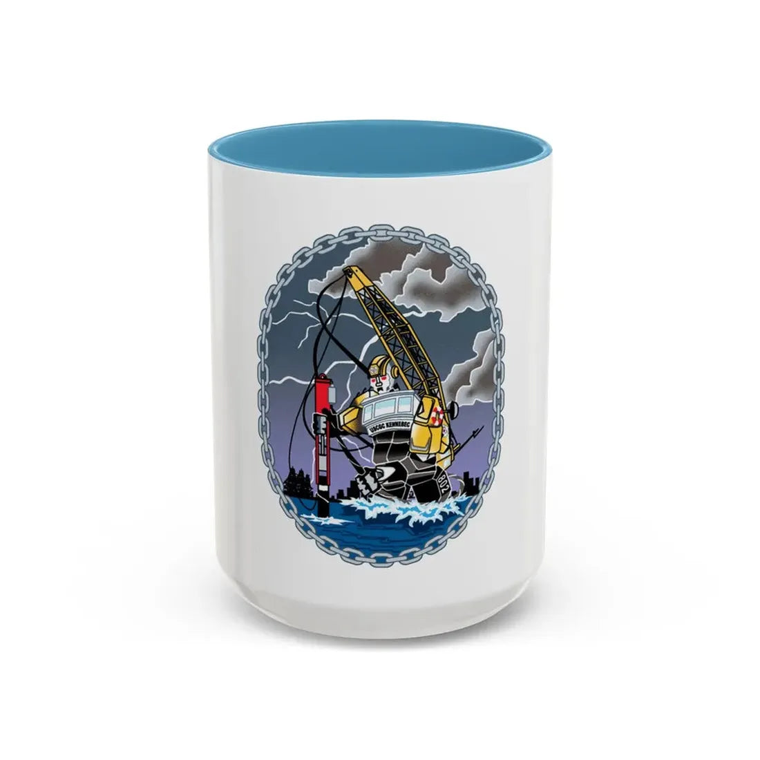 USCGC KENNEBEC (U.S. Coast Guard) Accent Coffee Mug 15oz Light Blue - Go Mug Yourself