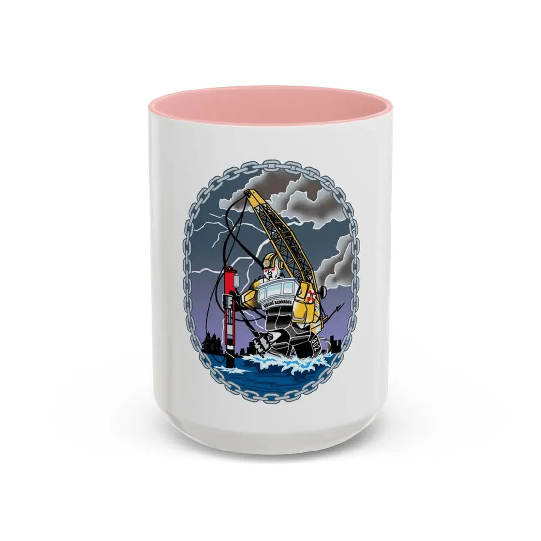 USCGC KENNEBEC (U.S. Coast Guard) Accent Coffee Mug 15oz Pink - Go Mug Yourself