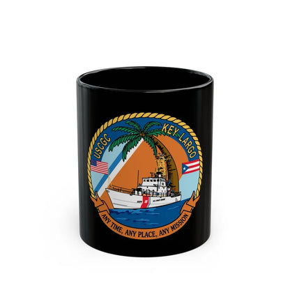 USCGC Key Largo WPB 1324 1 (U.S. Coast Guard) Black Coffee Mug-11oz-Go Mug Yourself