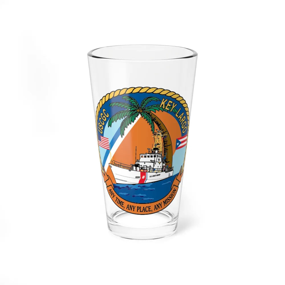 USCGC Key Largo WPB 1324 1 (U.S. Coast Guard) Pint Glass 16oz-16oz-Go Mug Yourself