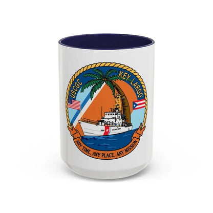 USCGC Key Largo WPB 1324 1 (U.S. Coast Guard) Accent Coffee Mug 15oz Navy - Go Mug Yourself