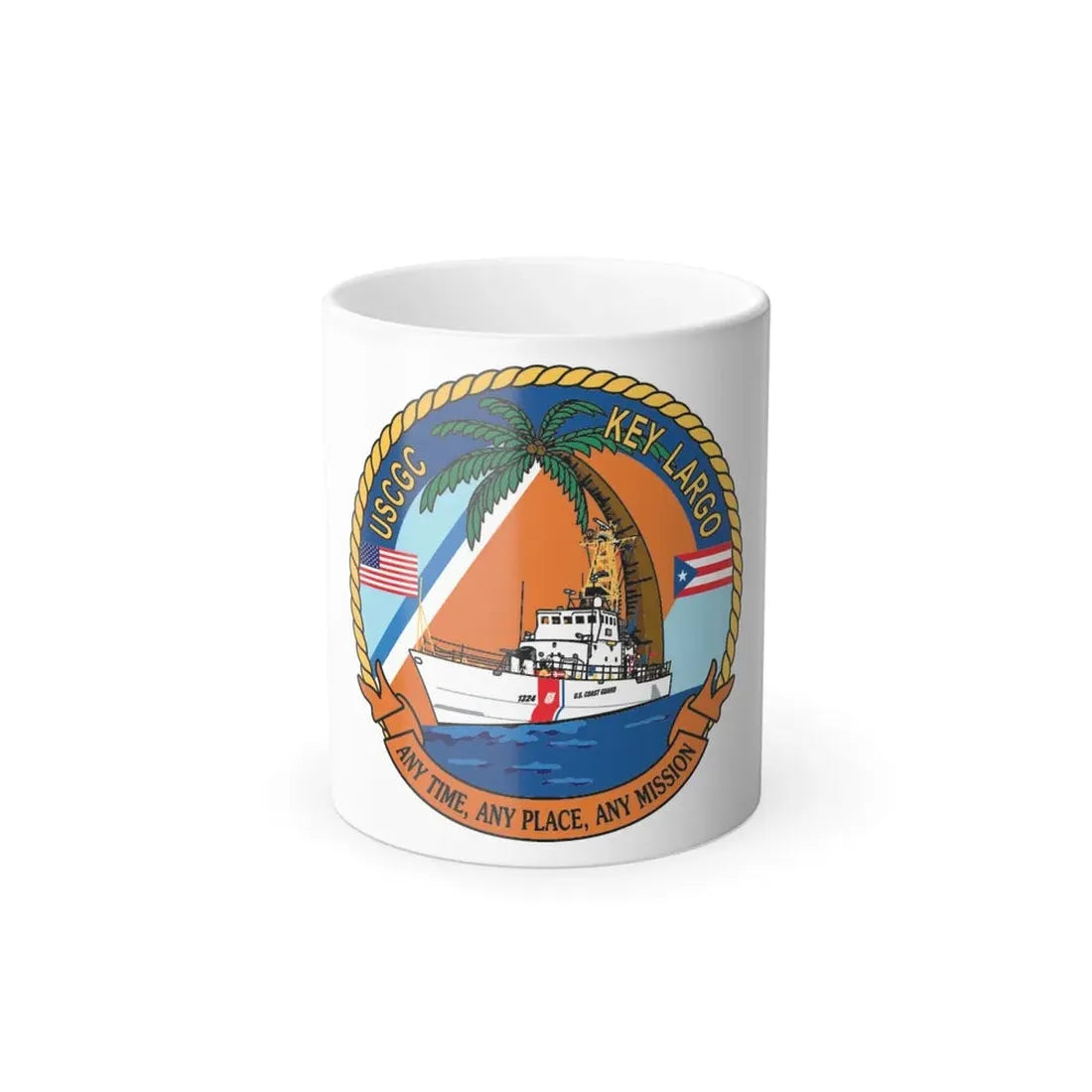 USCGC Key Largo WPB 1324 1 (U.S. Coast Guard) Color Changing Coffee Mug 11oz - Go Mug Yourself