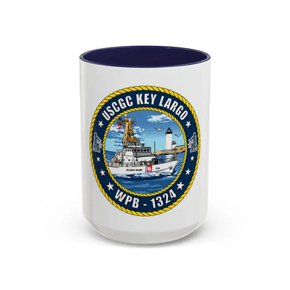 USCGC Key Largo WPB 1324 (U.S. Coast Guard) Accent Coffee Mug 15oz Navy - Go Mug Yourself