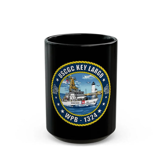 USCGC Key Largo WPB 1324 (U.S. Coast Guard) Black Coffee Mug 15oz - Go Mug Yourself