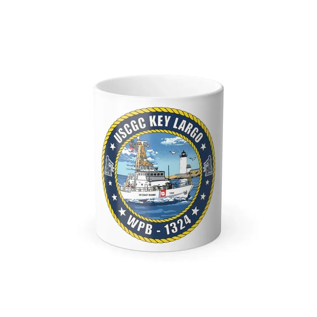 USCGC Key Largo WPB 1324 (U.S. Coast Guard) Color Changing Coffee Mug 11oz - Go Mug Yourself