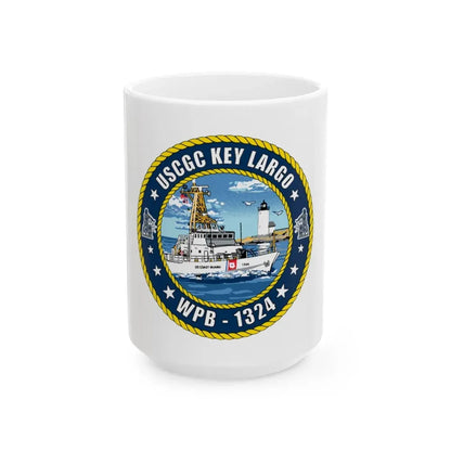 USCGC Key Largo WPB 1324 (U.S. Coast Guard) White Coffee Mug 15oz - Go Mug Yourself