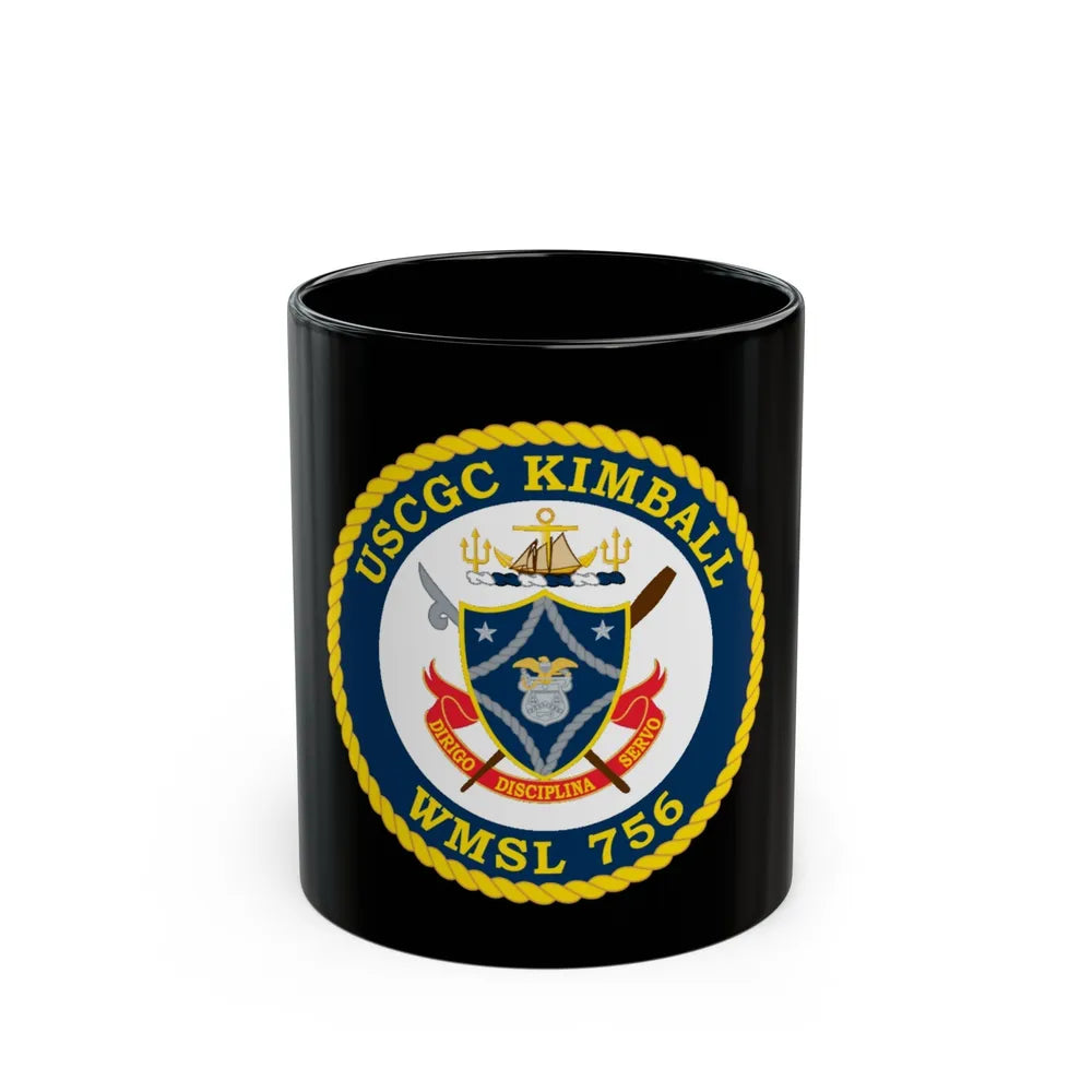 USCGC Kimball WMSL 756 (U.S. Coast Guard) Black Coffee Mug-11oz-Go Mug Yourself