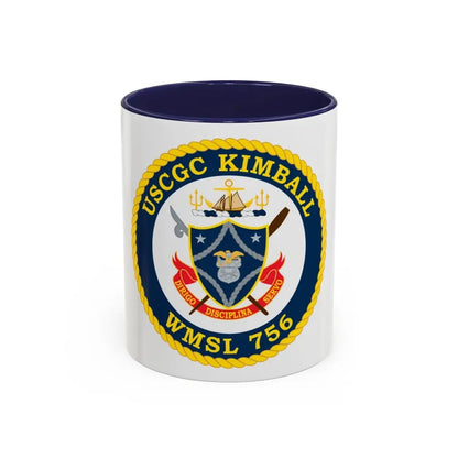 USCGC Kimball WMSL 756 (U.S. Coast Guard) Accent Coffee Mug 11oz Navy - Go Mug Yourself
