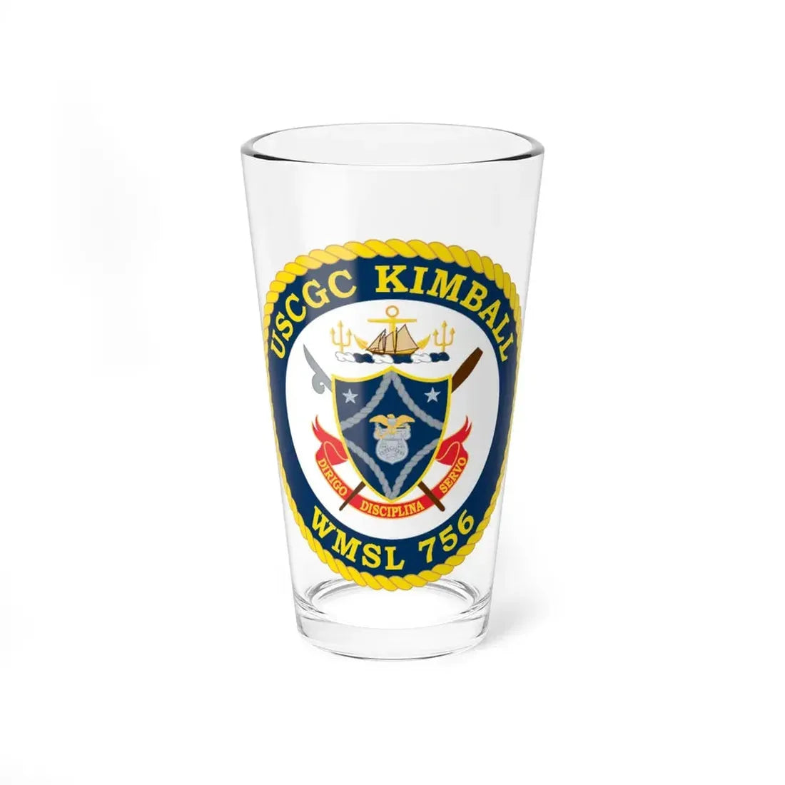USCGC Kimball WMSL 756 (U.S. Coast Guard) Pint Glass 16oz 16oz - Go Mug Yourself