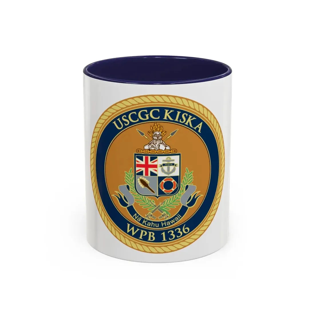 USCGC Kiska WPB 1336 (U.S. Coast Guard) Accent Coffee Mug 11oz Navy - Go Mug Yourself
