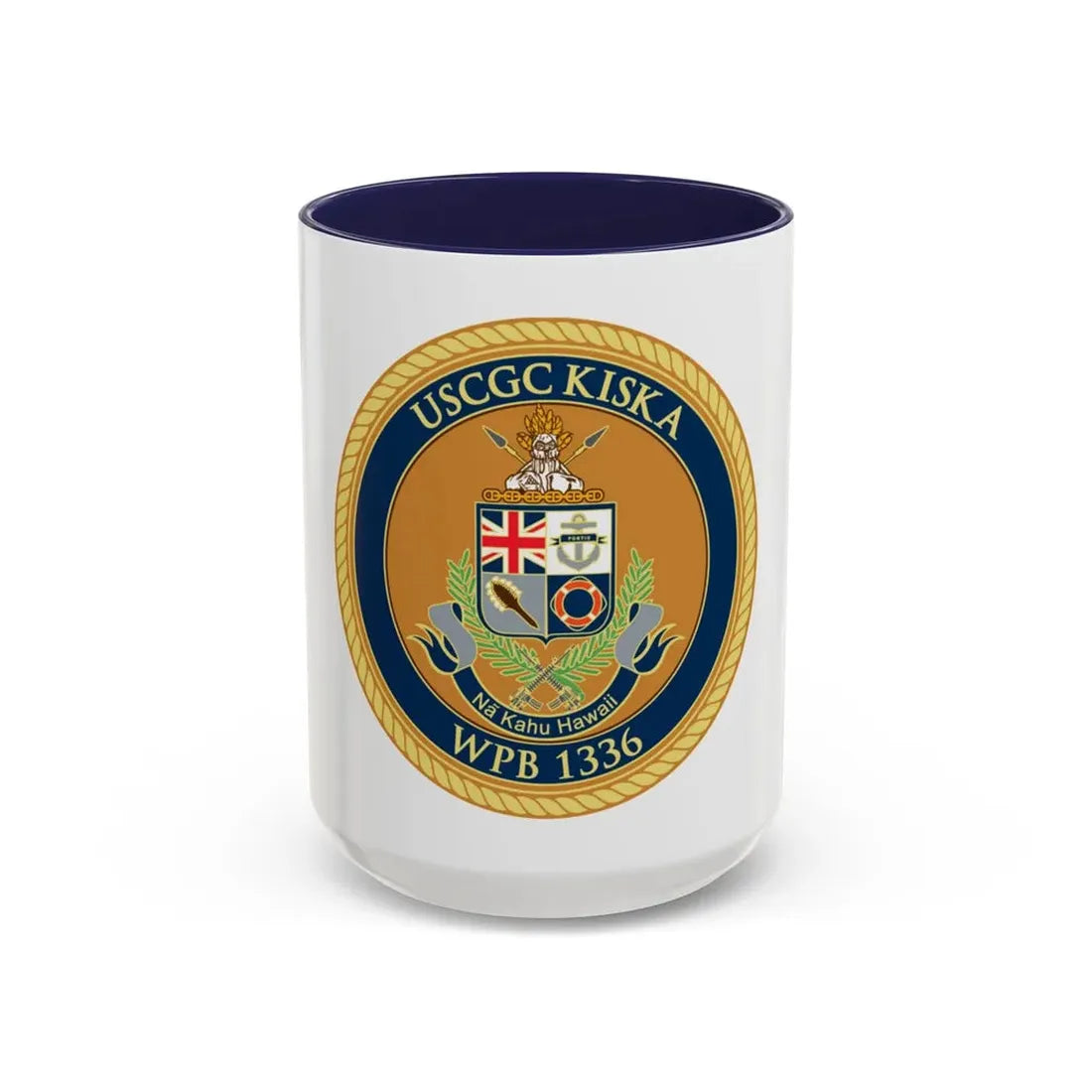 USCGC Kiska WPB 1336 (U.S. Coast Guard) Accent Coffee Mug 15oz Navy - Go Mug Yourself