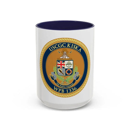 USCGC Kiska WPB 1336 (U.S. Coast Guard) Accent Coffee Mug 15oz Navy - Go Mug Yourself