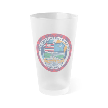 USCGC Kittiwake WPB 87316 (U.S. Coast Guard) Frosted Pint Glass 16oz-Go Mug Yourself