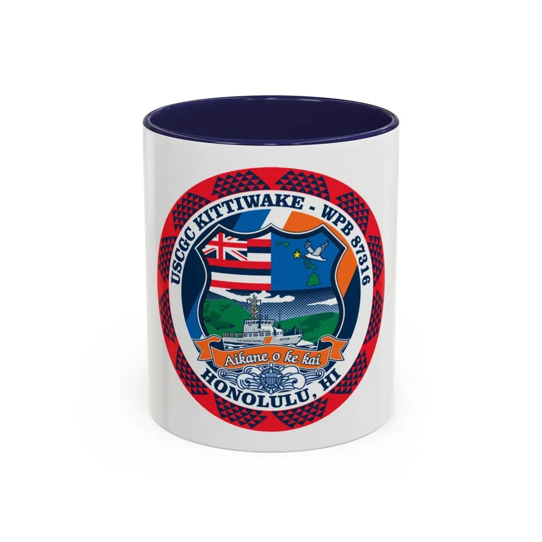 USCGC Kittiwake WPB 87316 (U.S. Coast Guard) Accent Coffee Mug 11oz Navy - Go Mug Yourself