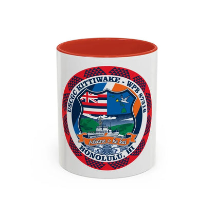 USCGC Kittiwake WPB 87316 (U.S. Coast Guard) Accent Coffee Mug 11oz Red - Go Mug Yourself