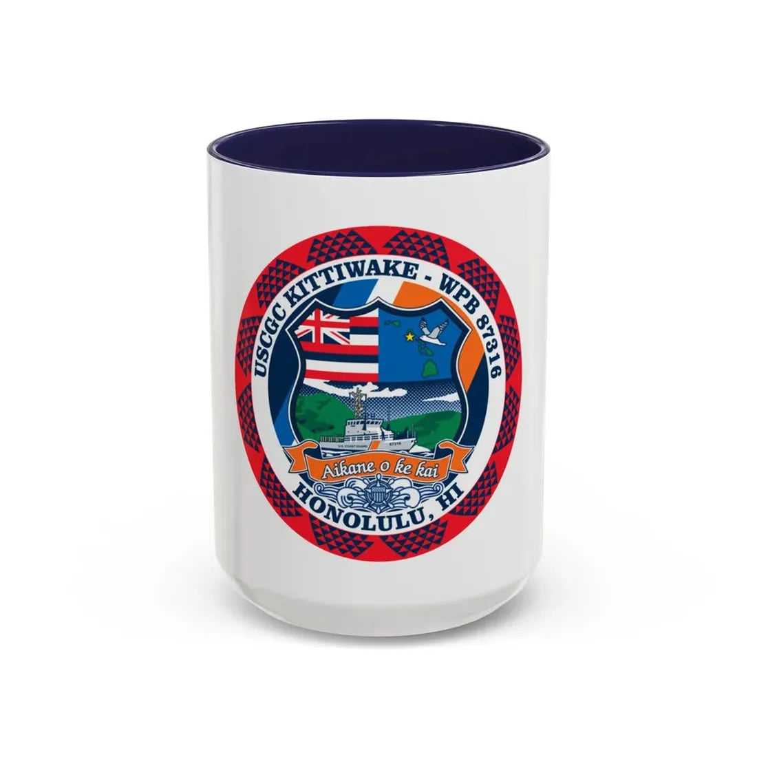 USCGC Kittiwake WPB 87316 (U.S. Coast Guard) Accent Coffee Mug 15oz Navy - Go Mug Yourself