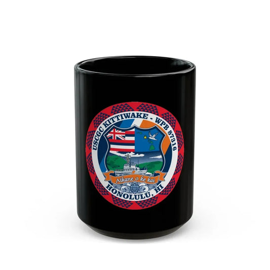 USCGC Kittiwake WPB 87316 (U.S. Coast Guard) Black Coffee Mug 15oz - Go Mug Yourself