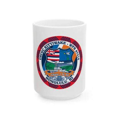 USCGC Kittiwake WPB 87316 (U.S. Coast Guard) White Coffee Mug 15oz - Go Mug Yourself
