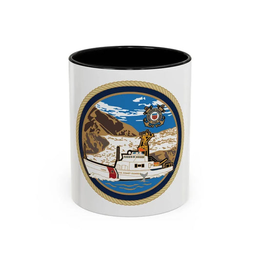 USCGC Liberty Boat (U.S. Coast Guard) Accent Coffee Mug 11oz Black - Go Mug Yourself