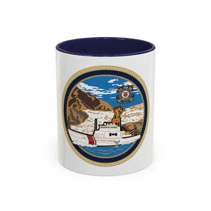 USCGC Liberty Boat (U.S. Coast Guard) Accent Coffee Mug 11oz Navy - Go Mug Yourself