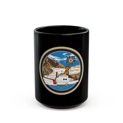 USCGC Liberty Boat (U.S. Coast Guard) Black Coffee Mug 15oz - Go Mug Yourself