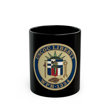 USCGC Liberty WPB 1334 (U.S. Coast Guard) Black Coffee Mug 11oz - Go Mug Yourself