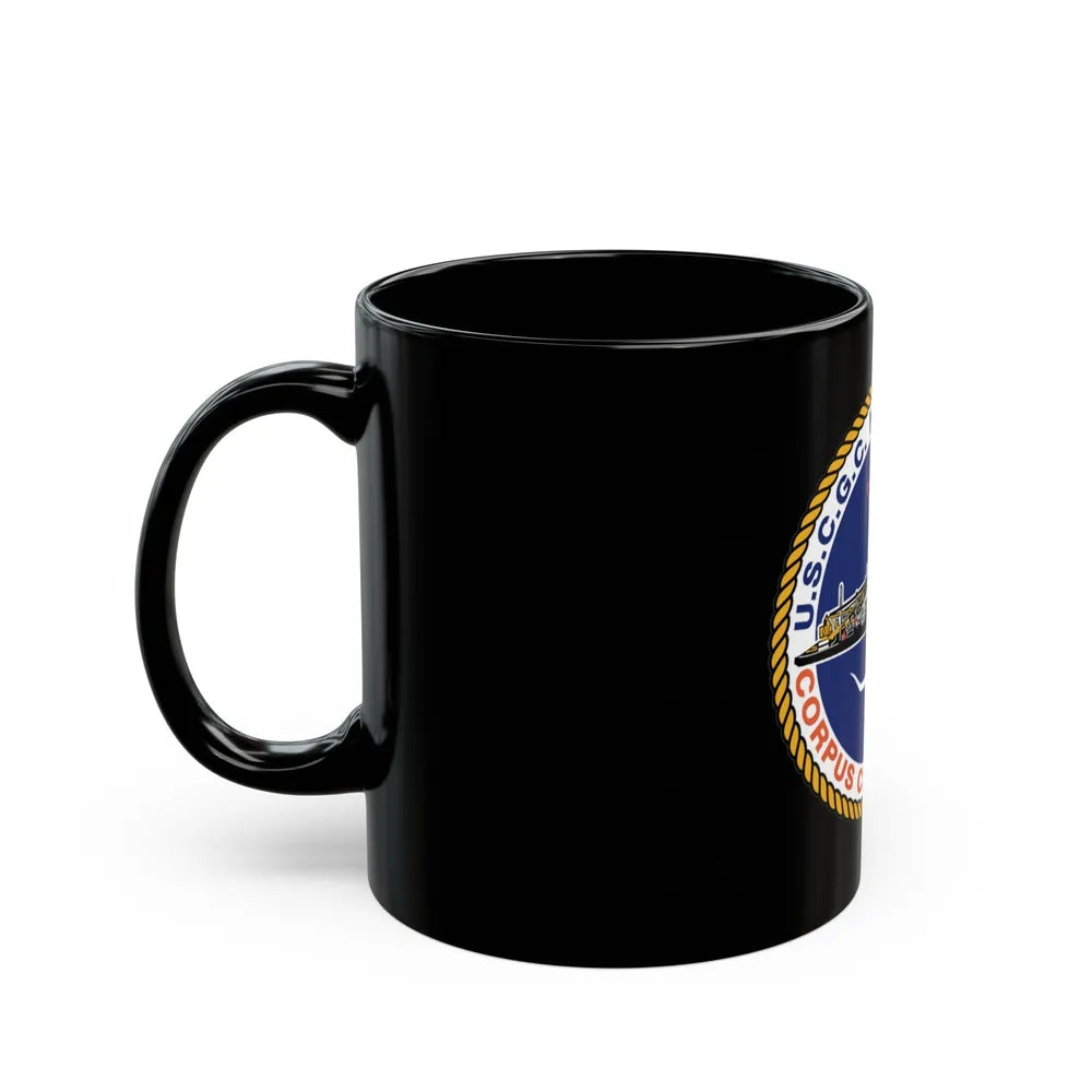 USCGC Mallet 75304 (U.S. Coast Guard) Black Coffee Mug-Go Mug Yourself