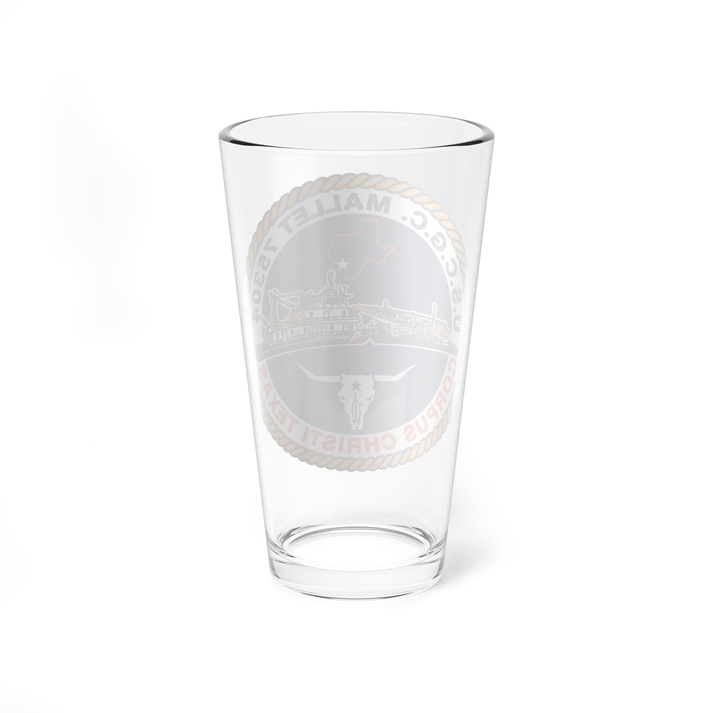 USCGC Mallet 75304 (U.S. Coast Guard) Pint Glass 16oz-Go Mug Yourself