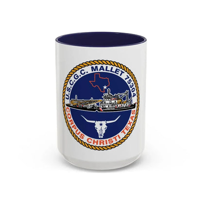 USCGC Mallet 75304 (U.S. Coast Guard) Accent Coffee Mug 15oz Navy - Go Mug Yourself