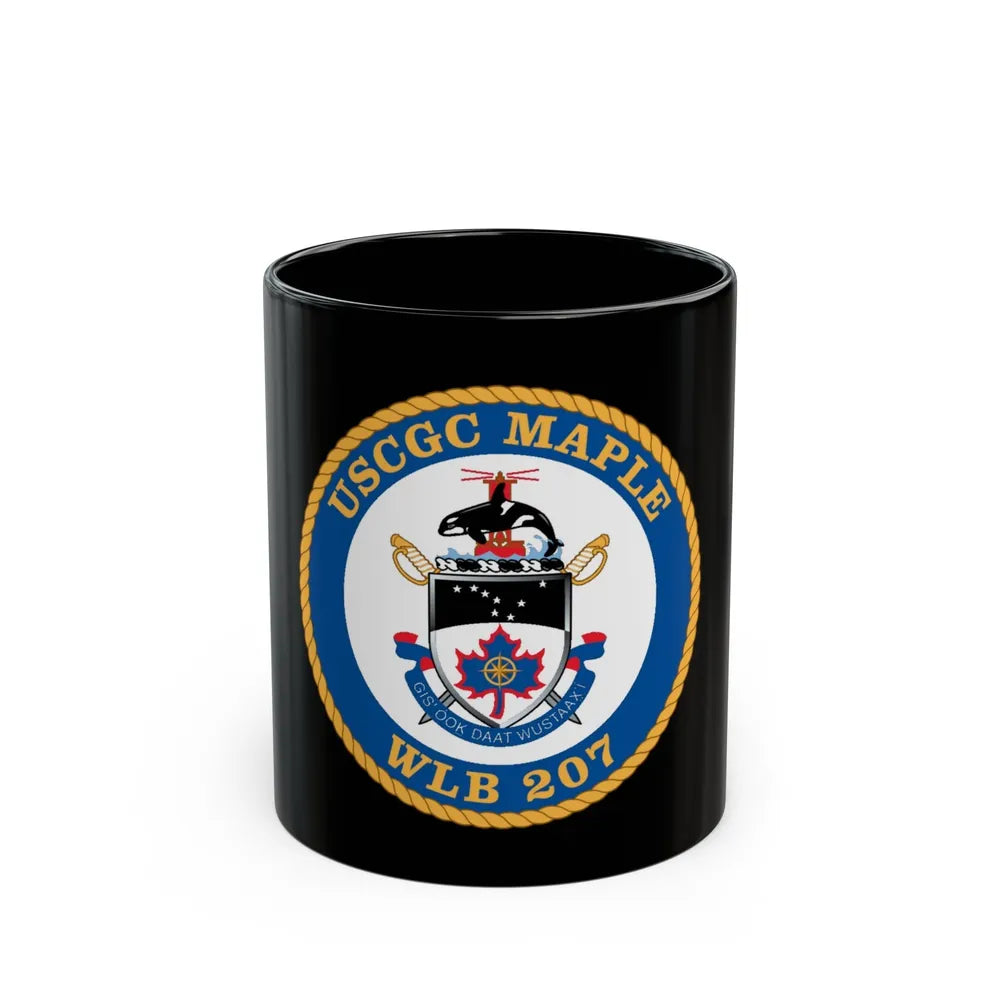 USCGC Maple WLB 207 1 (U.S. Coast Guard) Black Coffee Mug-11oz-Go Mug Yourself