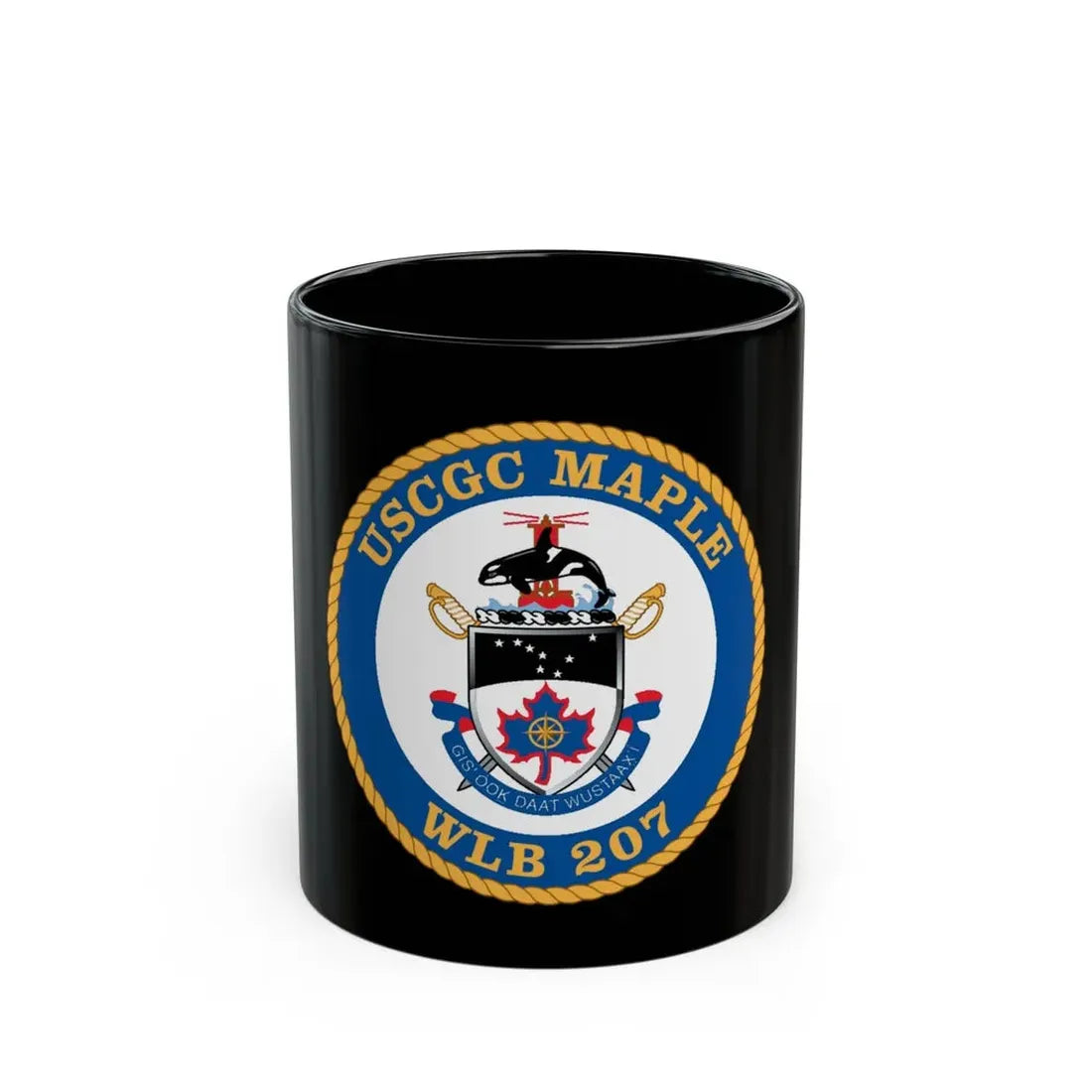 USCGC Maple WLB 207 1 (U.S. Coast Guard) Black Coffee Mug 11oz - Go Mug Yourself