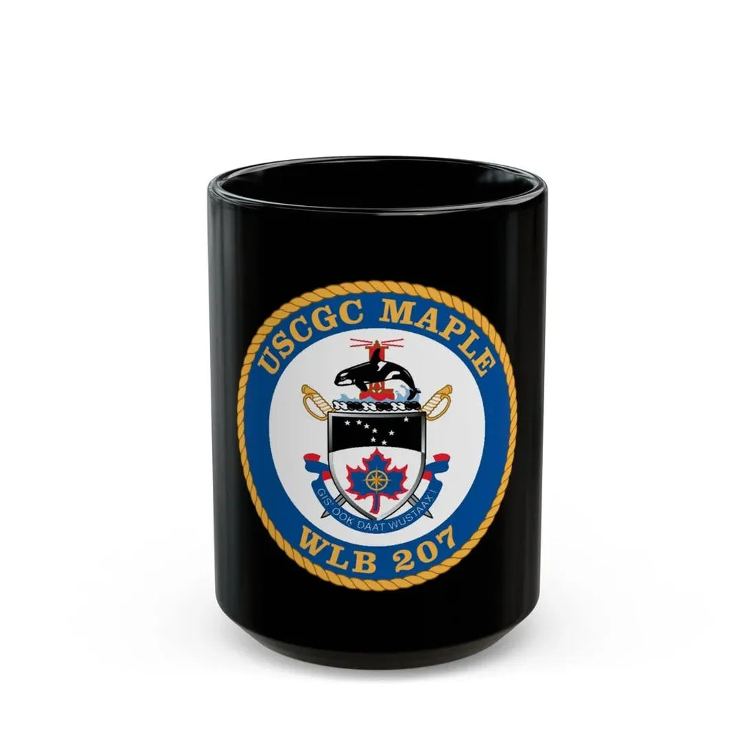 USCGC Maple WLB 207 1 (U.S. Coast Guard) Black Coffee Mug 15oz - Go Mug Yourself