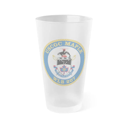 USCGC Maple WLB 207 1 (U.S. Coast Guard) Frosted Pint Glass 16oz Default Title - Go Mug Yourself