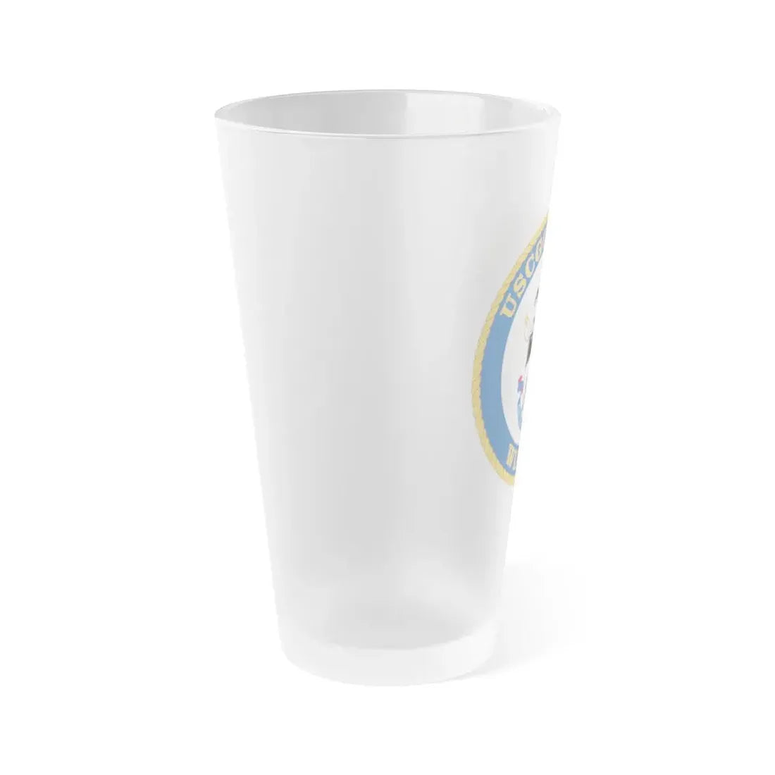 USCGC Maple WLB 207 1 (U.S. Coast Guard) Frosted Pint Glass 16oz - Go Mug Yourself