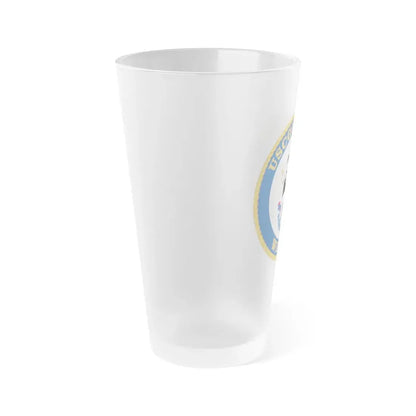 USCGC Maple WLB 207 1 (U.S. Coast Guard) Frosted Pint Glass 16oz - Go Mug Yourself