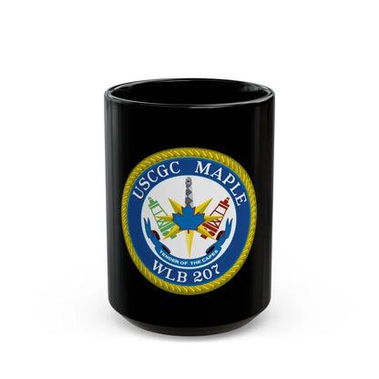 USCGC Maple WLB 207 (U.S. Coast Guard) Black Coffee Mug-15oz-Go Mug Yourself