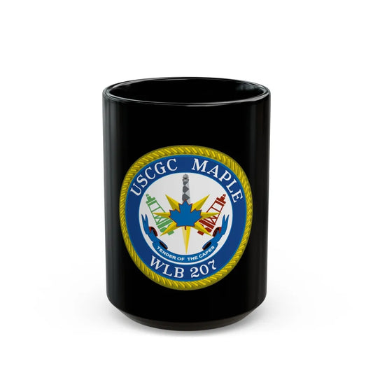 USCGC Maple WLB 207 (U.S. Coast Guard) Black Coffee Mug-15oz-Go Mug Yourself