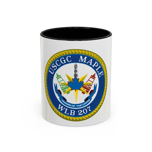 USCGC Maple WLB 207 (U.S. Coast Guard) Accent Coffee Mug 11oz Black - Go Mug Yourself