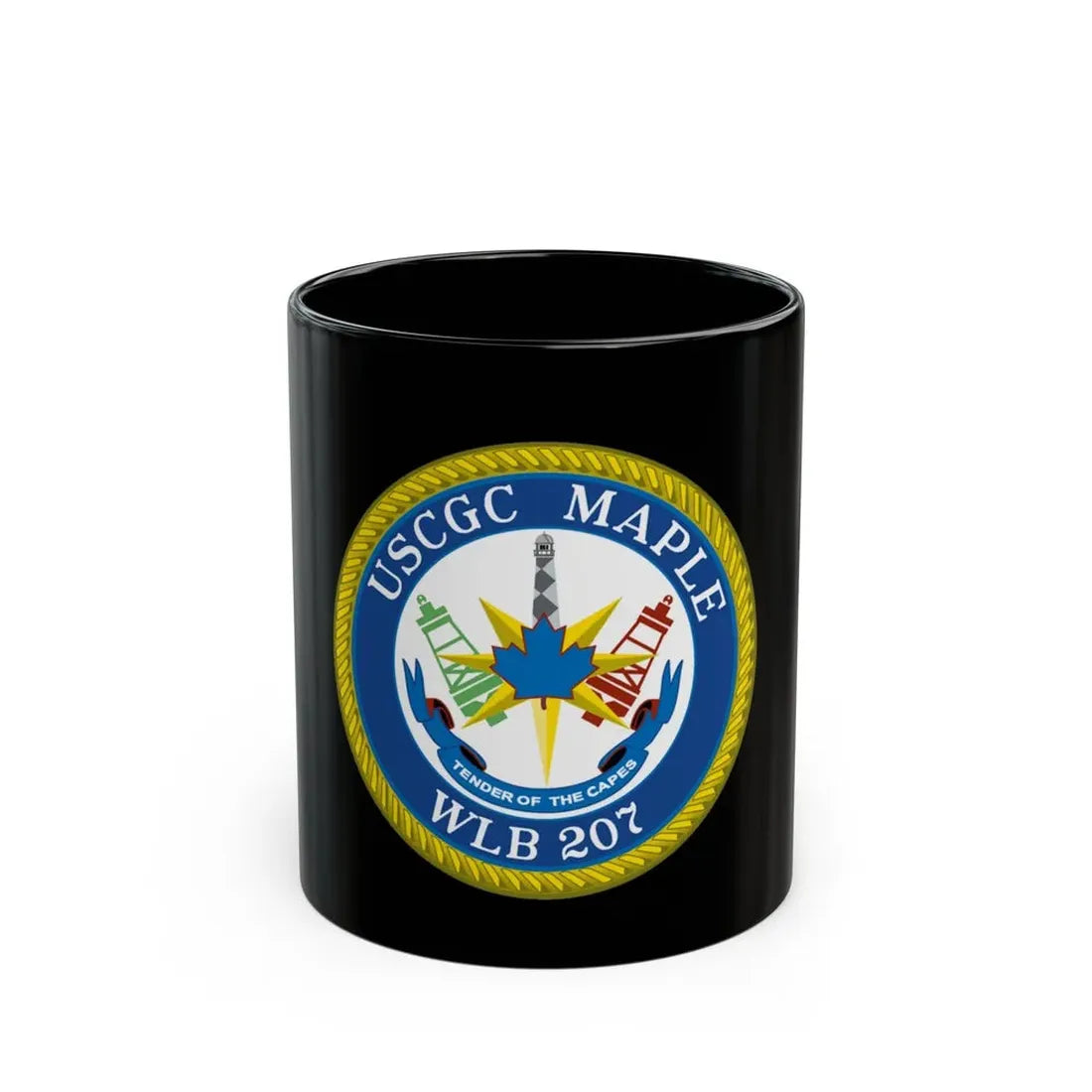 USCGC Maple WLB 207 (U.S. Coast Guard) Black Coffee Mug 11oz - Go Mug Yourself