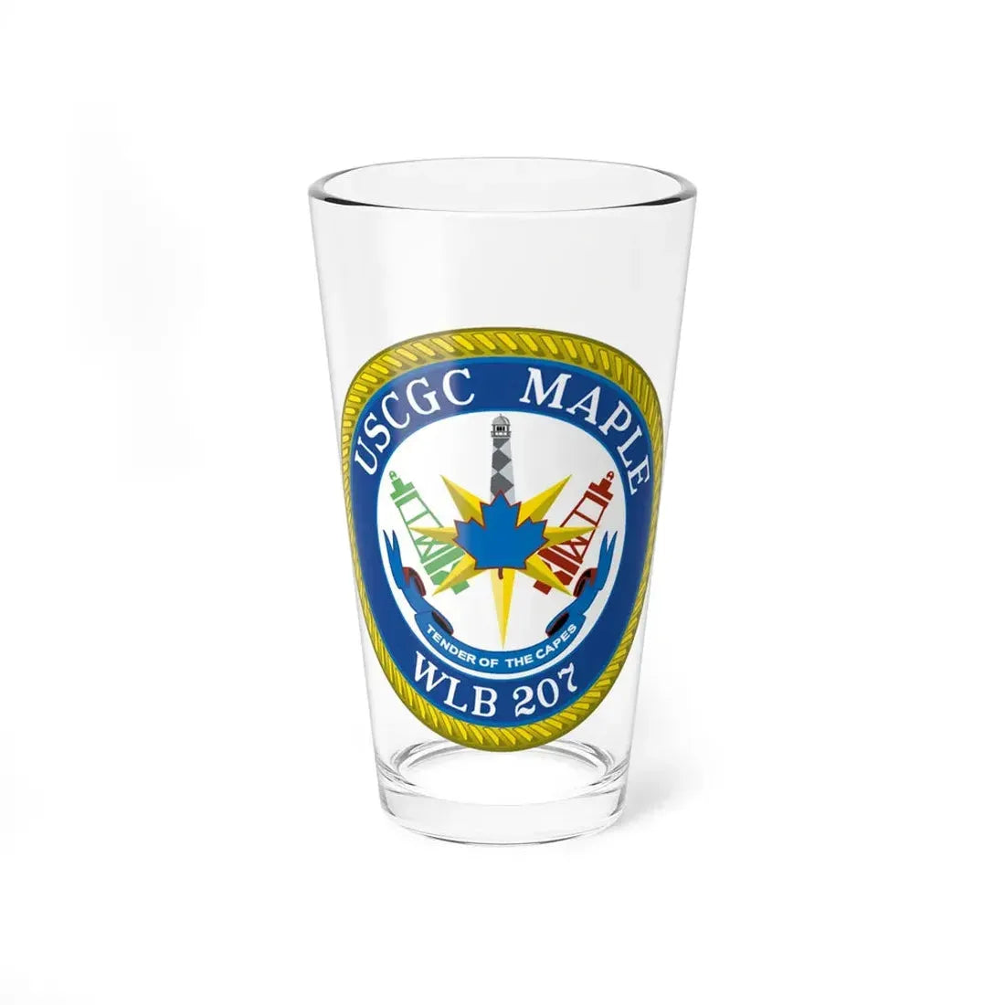 USCGC Maple WLB 207 (U.S. Coast Guard) Pint Glass 16oz 16oz - Go Mug Yourself