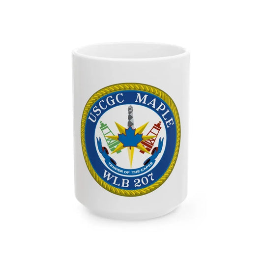 USCGC Maple WLB 207 (U.S. Coast Guard) White Coffee Mug 15oz - Go Mug Yourself